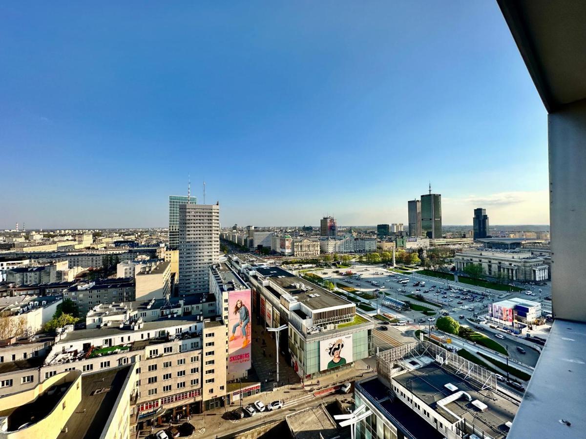 Super Apartament Grey Centrum 2X Metro Fast Wifi 300 Mbs Netflix Appletv Smarttv Spotify Panorama Miasta 바르샤바 외부 사진