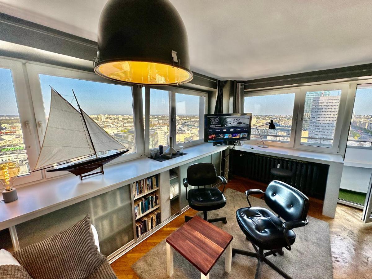 Super Apartament Grey Centrum 2X Metro Fast Wifi 300 Mbs Netflix Appletv Smarttv Spotify Panorama Miasta 바르샤바 외부 사진