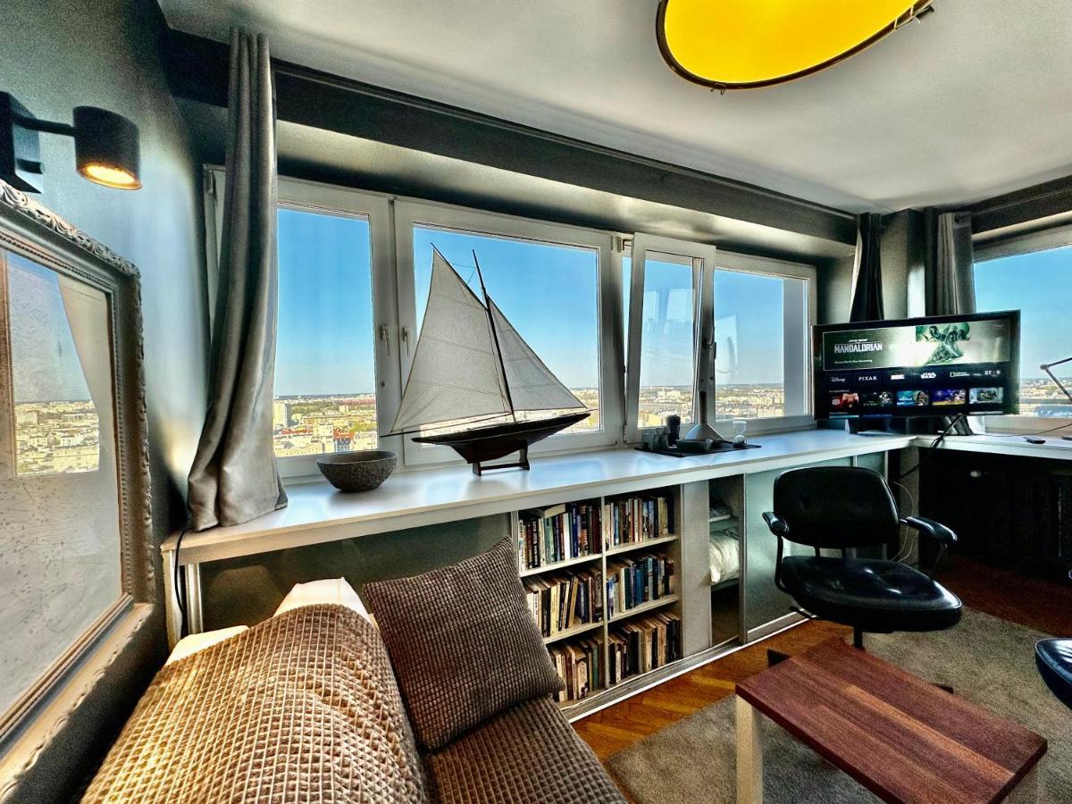 Super Apartament Grey Centrum 2X Metro Fast Wifi 300 Mbs Netflix Appletv Smarttv Spotify Panorama Miasta 바르샤바 외부 사진